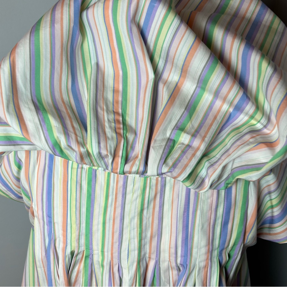 Striped Multicolor Mini Dress - Picture 4 of 12